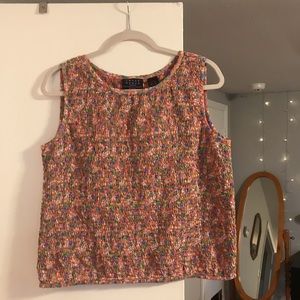 Floral Crazy Horse (Liz Claiborne) tank top
